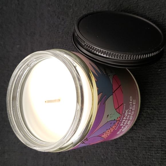 *❣3/25❣- Bath & Body Works - PINK PINEAPPLE SUNRISE - 1 Wick Candle - Picture 3 of 5